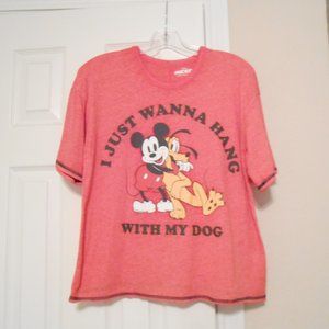 Disney I Just Wanna Be With My Dog Short Sleeve Tee